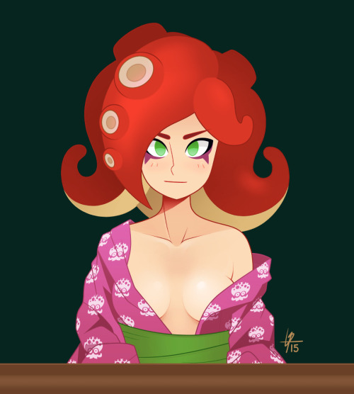 louistrations:  Octoling pin up for October. adult photos