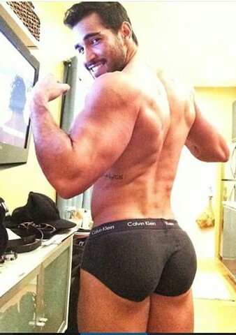 dominicanblackboy:Sexy gorgeous fat thick Spanish muscle hairy ass hunk Javier Costillo!