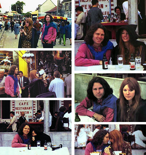 soundsof71:  Jim Morrison and Pamela Courson, Saint-Leu-d’Esserent France, June