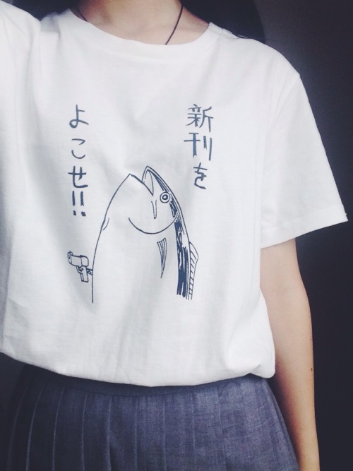 yukinepng:   Harajuku T Shirt Japanese Fish Free shipping — use discount code “yukinepng” for 5% off on ALL ITEMS (don’t remove caption please)