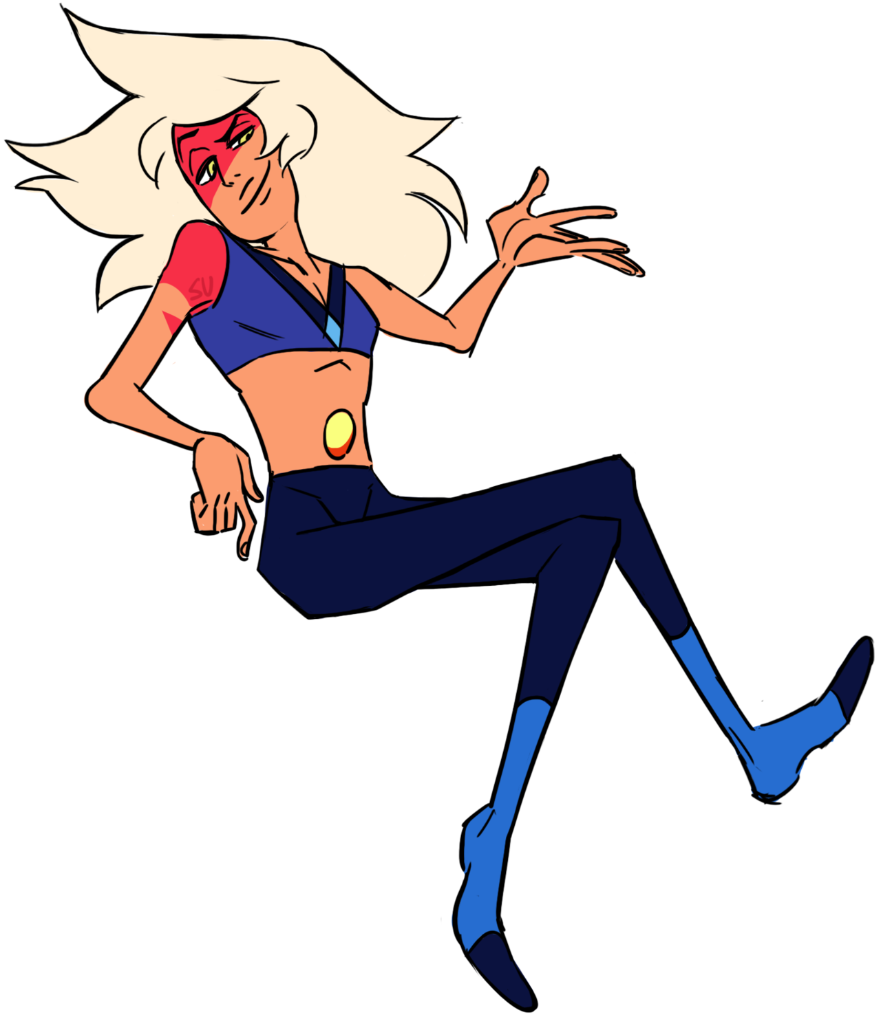 stenuniverse:  A skinny jasper i ‘accidentally’ drew for @tesscourtes
