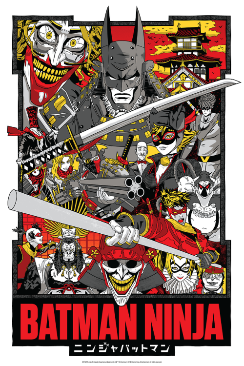 deanlord:When I first saw the trailer for Batman Ninja last year I knew I wanted to design a poster 