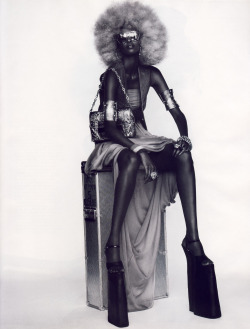 Lelaid:yasmin Warsame In Afro-Disiaque For Vogue Paris, October 2008Shot By Mario