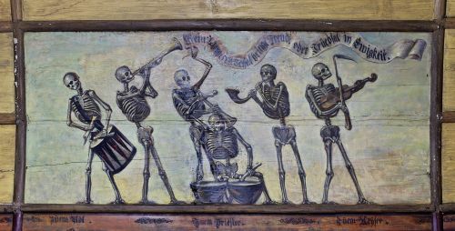 Totentanz von Bleibach / Danse Macabre of Bleibach, Gutach-Bleibach, Germany, 1723oil painitng on wo