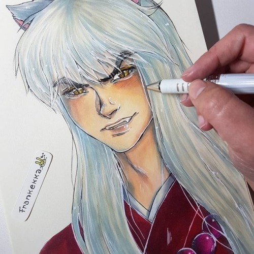 dragonflyrin: fran-kekka:Inuyasha detail  . #inuyasha #drawing #illustration #artwork #illustrator #