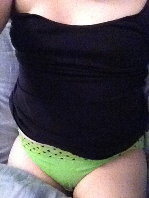 Sorry its late.  My typical pjs include a tank top and panties. :)  Better late