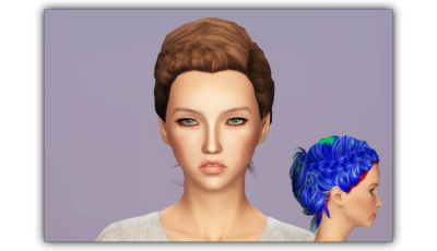  STORE - Braided Bun CAS thumbnail Mesh by EA Hai... - Tumbex
