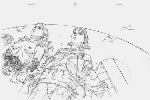 元本番スケッチ。 Original production sketches. #koukaku #gits