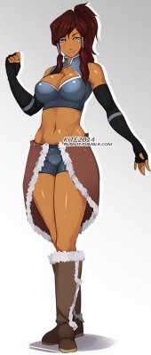 Korra is ready to..wrestle? by Rush&ndash;it   hot dam!