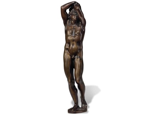 ganymedesrocks:Barthélemy Prieur (circa 1536 – 1611) - A figure of Narcissus, attributed to the work