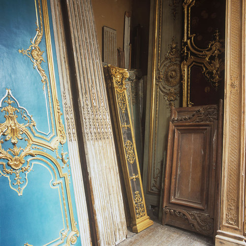 archatlas:Inside Paris’ Secret Archive of Architectural AntiquesHundreds of antique wood panels lie 