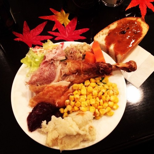 Thanksgiving dinner! #thanksgiving #lifeinjapan