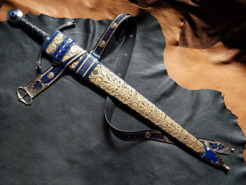  Greetings! I’d like to share my latest completed commission, a scabbard for the Vorpal sword,