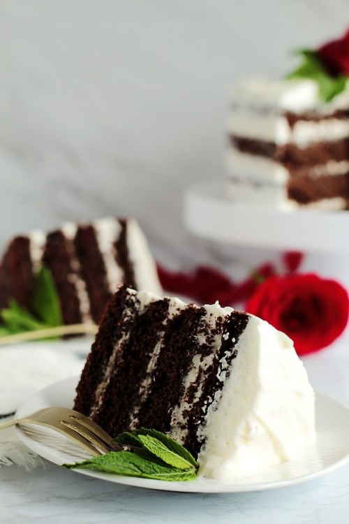 sweetoothgirl: Chocolate Mint Mini Cake