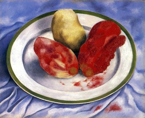 artist-frida:Tunas (Still Life with Prickly Pear Fruit), 1938, Frida KahloMedium: oil,masonite