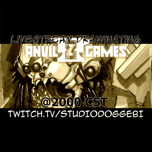 Doing a twitch stream tonight at 8CST. Doing creature design a new game by:  https://www.anvil-eight