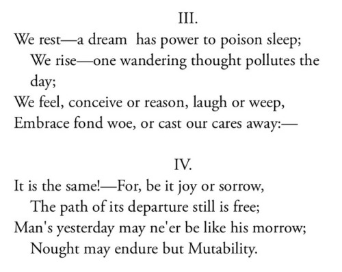 percy bysshe shelley (from mutability)