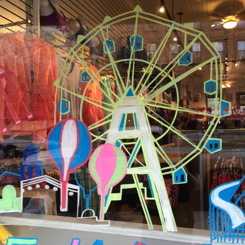 May window, BROOKLYN HALF themed. See you at Coney Island on 5/16/15