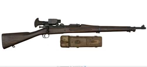 Rock Island Arsenal Springfield Model 1903 bolt action rifle with M1913 Warner Swazy Scope.  Stock i