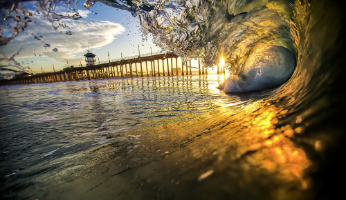 sonsofkerouac: Sunrise at Huntington Beach.Photo: Craig Larson