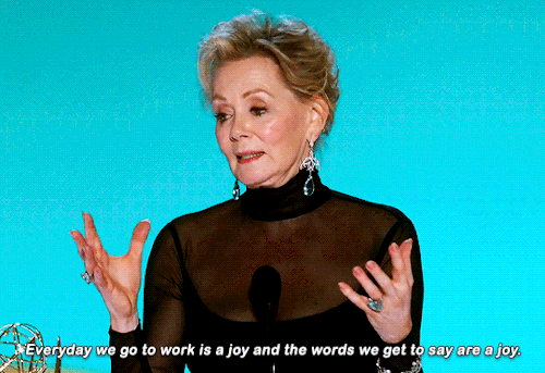 Jean Smart Accepting The 2021 Emmy Award For Best Actress In A Comedy Series For Hacks(and Her Co-star