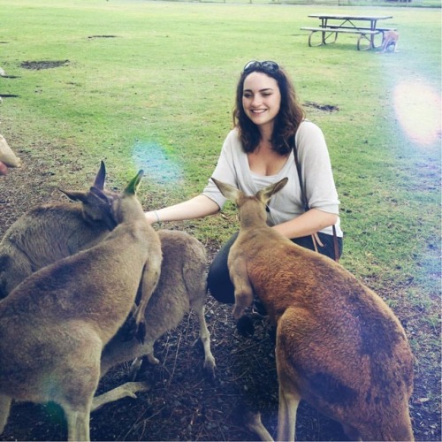 Flashback to the time I made a bunch of kangaroo friends by just holding out my hands with food…If only it were that easy to make people friends. 🥕🌽#travelgram (at Sydney, Australia)