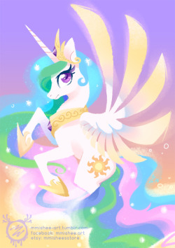 mmishee-art: Day &amp; Night: Celestia &amp; Luna Being sold at Ponycon Gold Coast 
