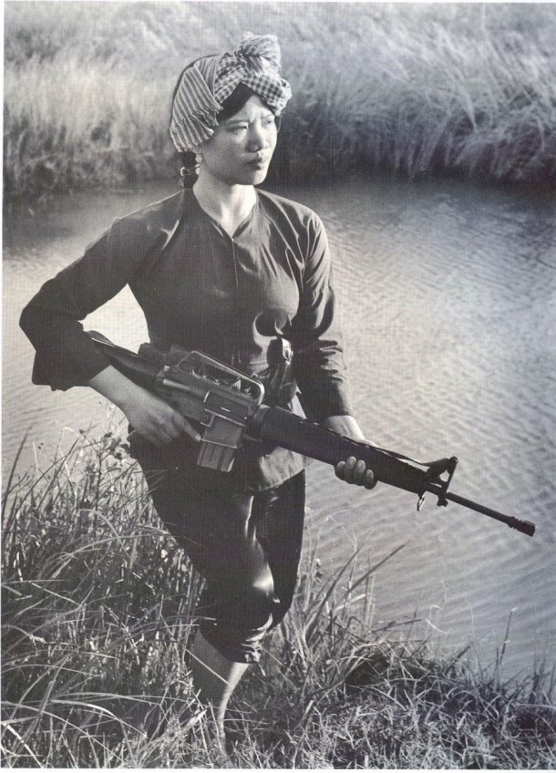 historical-nonfiction:  A female Viet Cong fighter, 1973. 