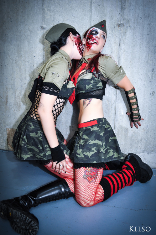 kelsorebel:  Sexy Zombies ♥ Irina & Fabie Photo Kelso