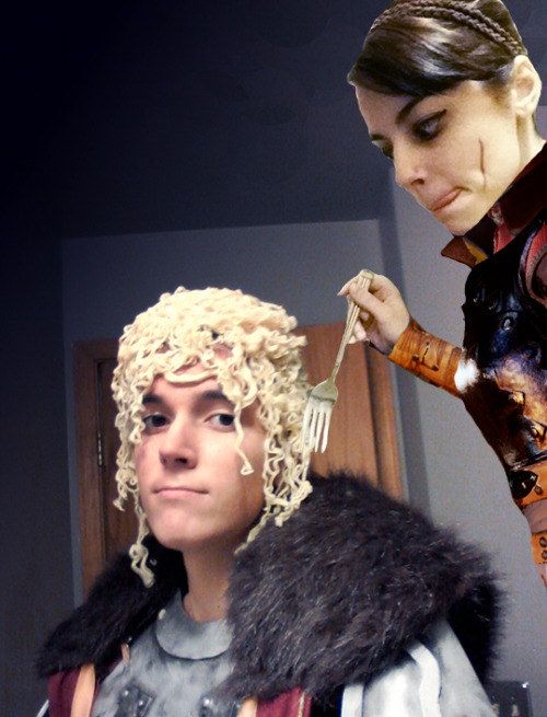 cheekywithcullen:Cassandra Greatly Approves of qunaributts Noodlehead cosplay