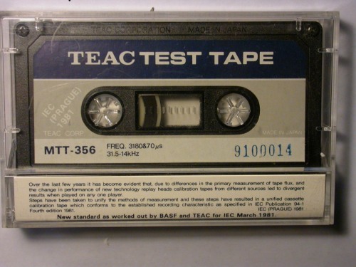 bigandstrong:  Teac Test Tape, 1981 