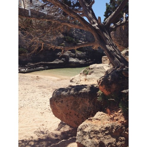 Lil private beach just down the cliffs from my villa. I&rsquo;m wearing socks and sandals, I hav
