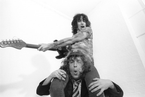 Angus Young and Bon ScottRoles Reversed