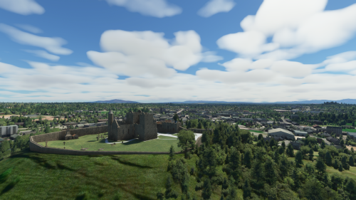 microsoft flight simulator 2020 - east ireland - galtee mountain, rock of cashel, waterford, rose fi