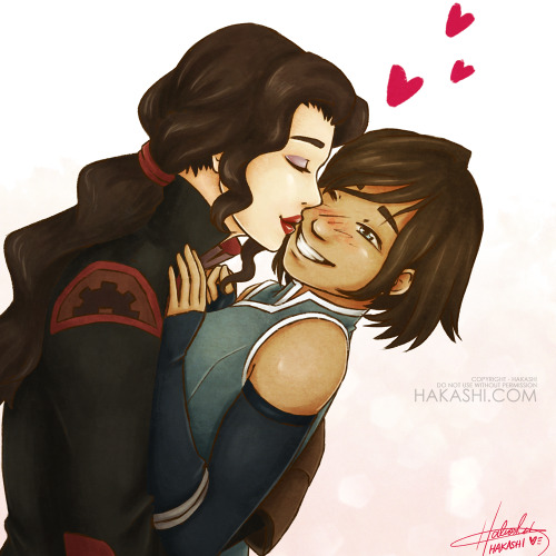 justteamavatar: hakashi: Some more Korrasami kisses that will keep me alive through the deadlines&he