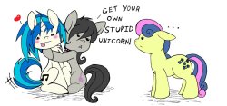 twilightsprinkle:  Stupid Unicorns… by *Gift-Wrap  &gt;W&lt;!