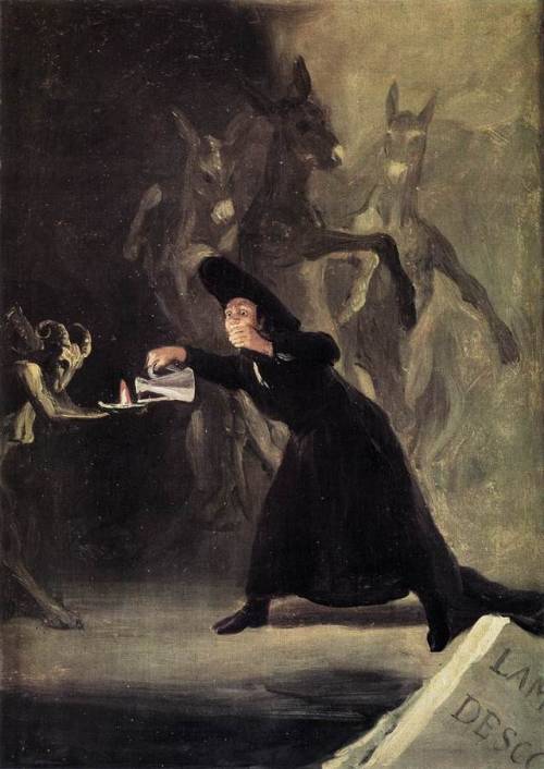 julianemilian0: Witchcraft paintings by Francisco Goya:-Witches’ Flight (1797-98)-Witches&rsqu