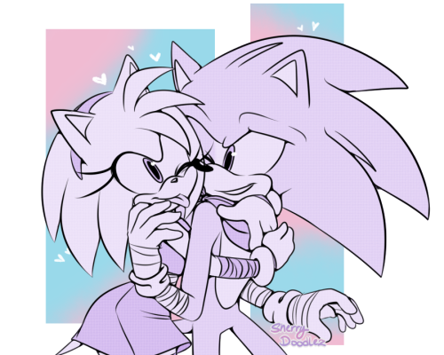 Hedgie bestiesI saw this pose somewhere on twitter and thought sonamy instantly. My babies love each