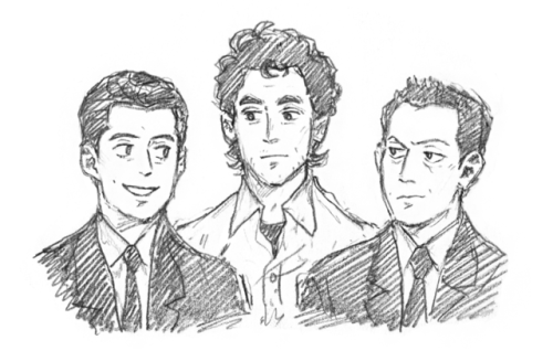 Just rewatched and caught up on Twin Peaks, so here’s sketches of my favorite trio ☕️second fa