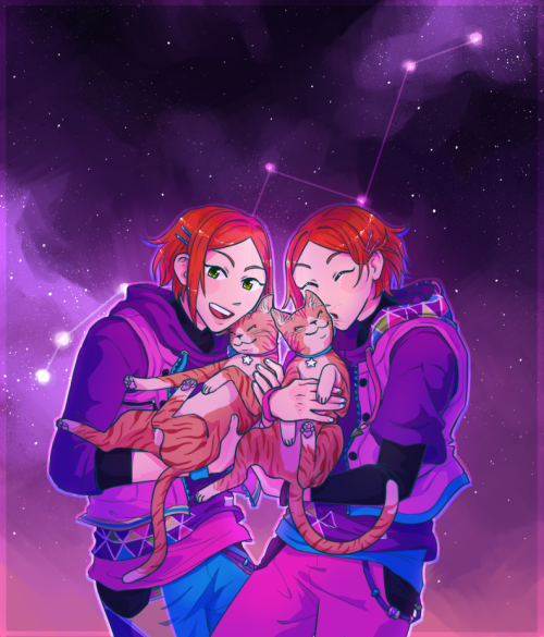 ♡ happy birthday to yuuta and hinata aoi! ♡ this is my piece for the 2wink birthday zine “Twi