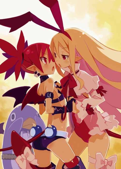 overlordsos:  Dat Disgaea D2 art! Harada Takehito is amazing. Now if only my copy of the game would FREAKIN’ ARRIVE in the mail. 