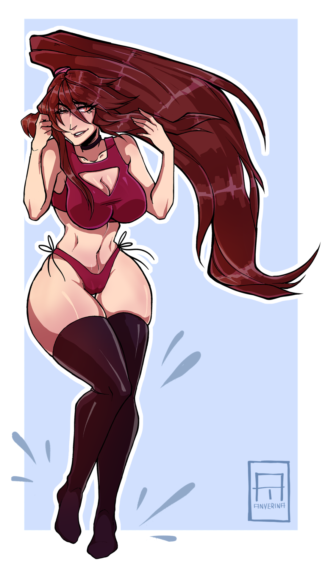 anyerina-draws:  Commission for Summoner Michael Kiely of his lovely lady Lea!
