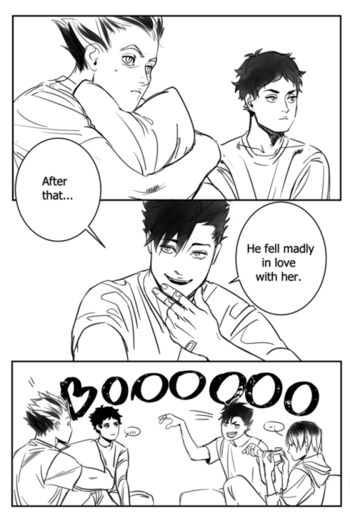 shibamannn: for @bokuakaweek , summer break! You always end up stickin’ to me somehow  pa