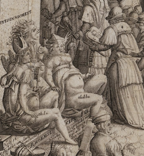 Anti-Catholic engraving (1605). Detail.