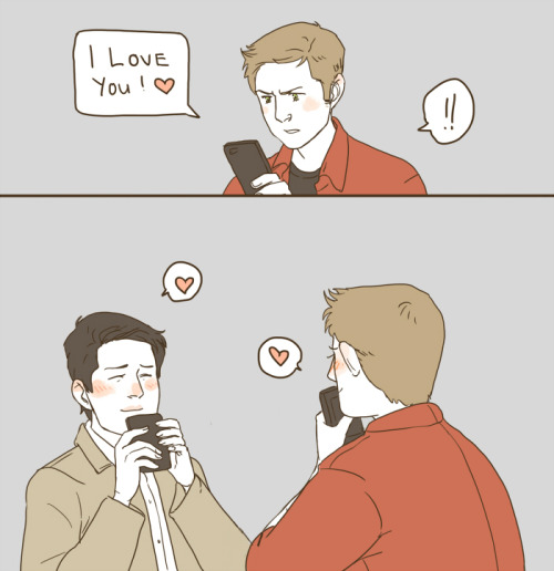 diminuel:“Cas, you’re so cute.”–I’ve always loved Dean and Cas texting each other! Happy 36th birthd