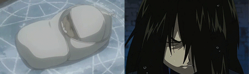 paranoid-panda:  10 things to love about FMA 2003 7/10 Day 7: Homunculi being made from failed human transmutations. 