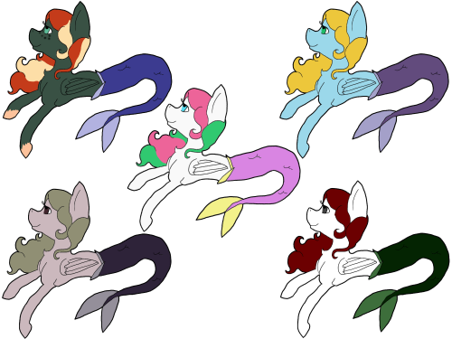 ask-mermare-zamira:  Thank you for following! For the 50(49, as one blog has deleted since I made this) followers picture I decided to do the palette swap with each of my followers. (For those who didn’t/I couldn’t find an OC for, I dedicate either