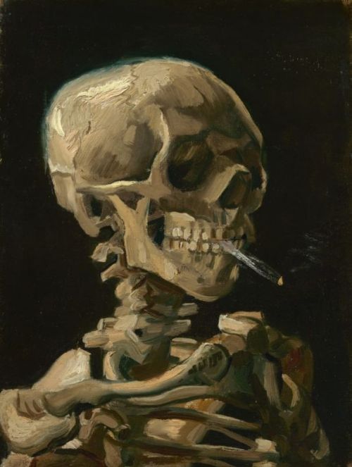  Vincent van Gogh - Head of a Skeleton with a Burning Cigarette 