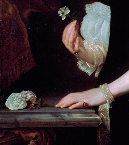 the-garden-of-delights: &ldquo;Portrait of a Woman&rdquo; (1670) (detail) by Abraham Lambert