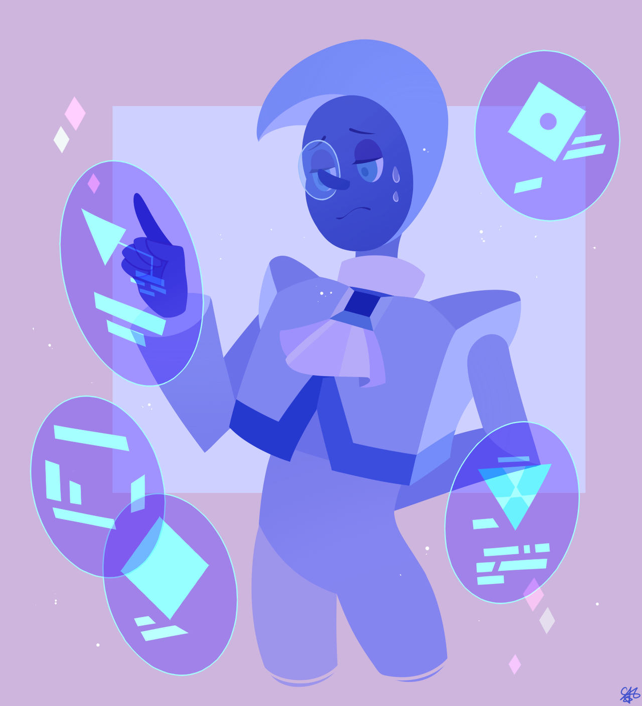 gargantua-1:Blue gems